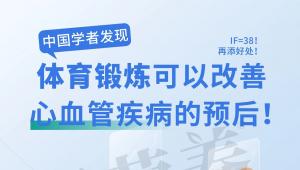 一图读懂 | IF=38！再添好处！中国学者发现体育锻炼可以改善心血管疾病的预后！